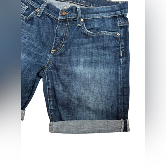 JOES JEANS Women’s Dark Denim The Best Friend Cuffed Denim Shorts - size 29 - Picture 3 of 8